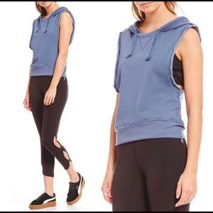 free people whitewater sleeveless hoodie